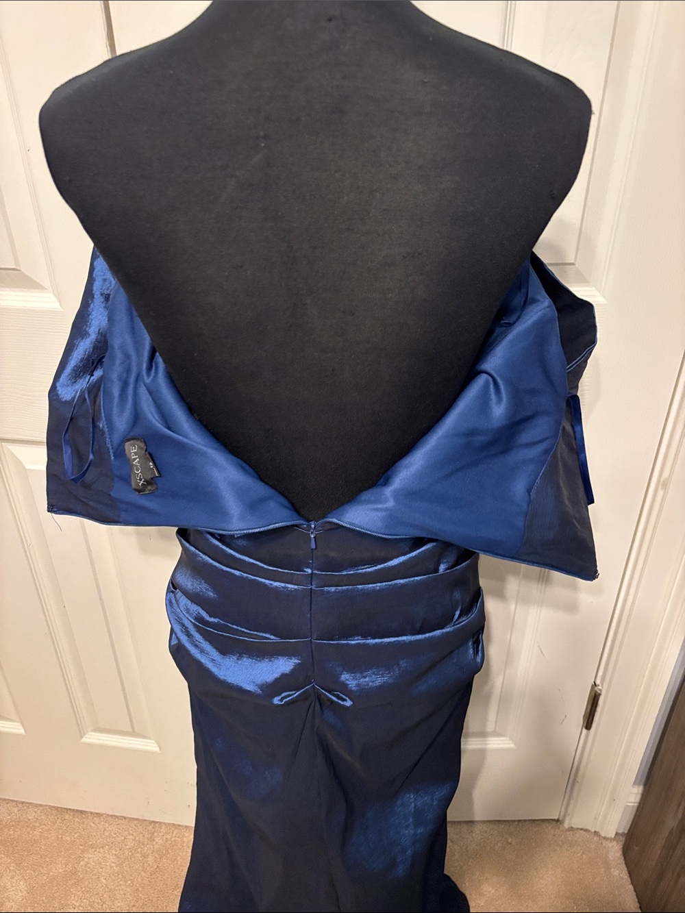 Xscape Off The Shoulder Taffeta Gown - Picture 10 of 12